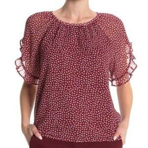 Madewell Memento Short Sleeve Printed Top